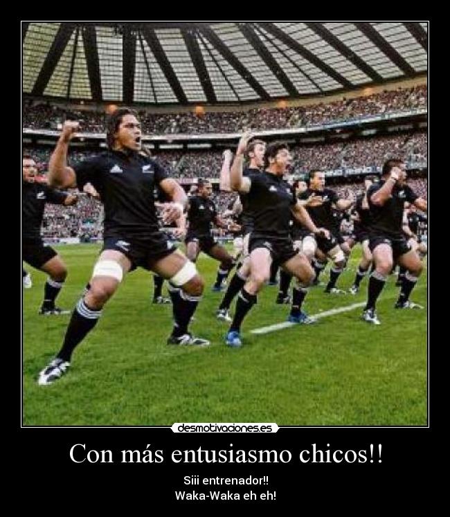 Con más entusiasmo chicos!! -