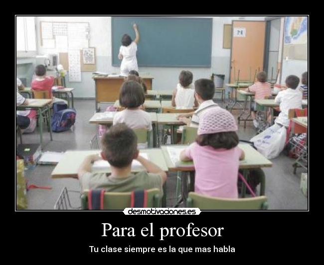 Para el profesor -
