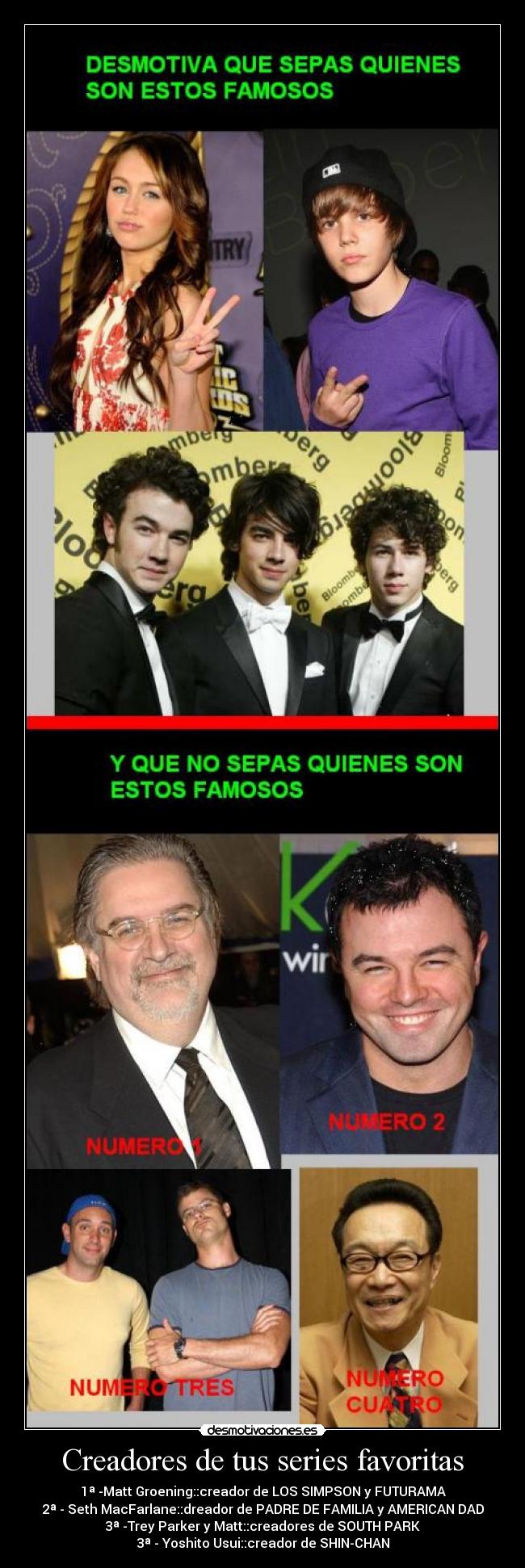 Creadores de tus series favoritas -