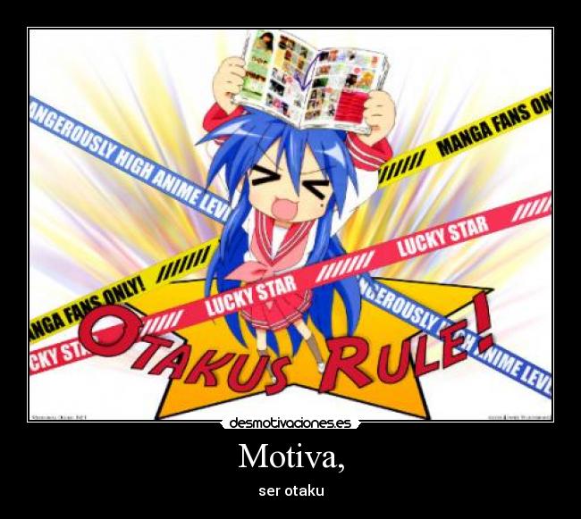 carteles otaku rule desmotivaciones