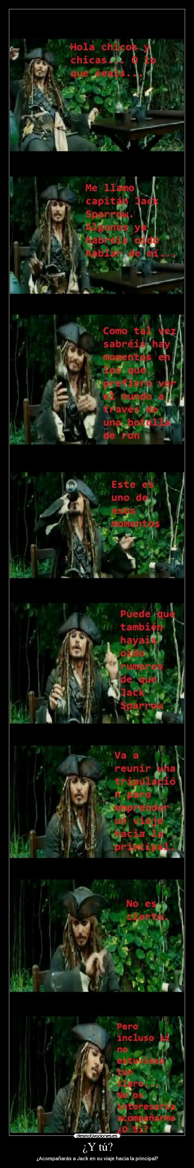 ¿Y tú? - ¿Acompañarás a Jack en su viaje hacia la principal?