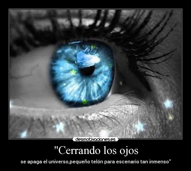 Cerrando los ojos - 