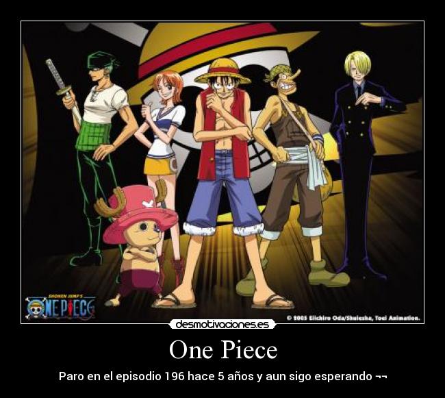 One Piece - Paro en el episodio 196 hace 5 años y aun sigo esperando ¬¬