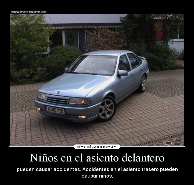 Niños en el asiento delantero -