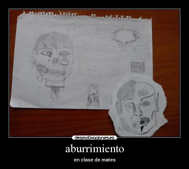 aburrimiento - en clase de mates