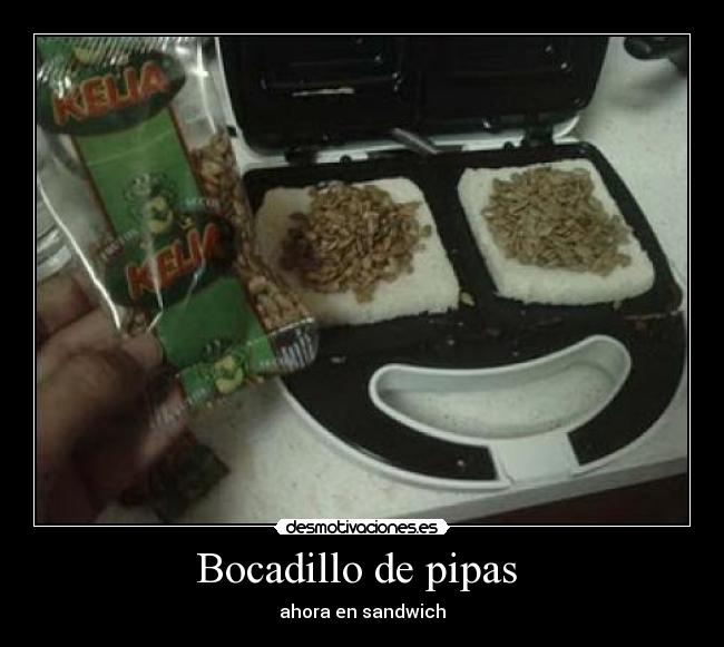 Bocadillo de pipas -