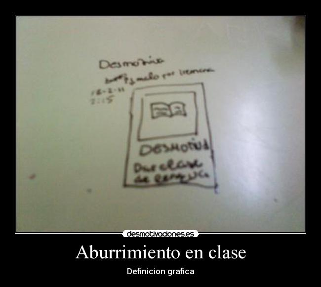 Aburrimiento en clase -
