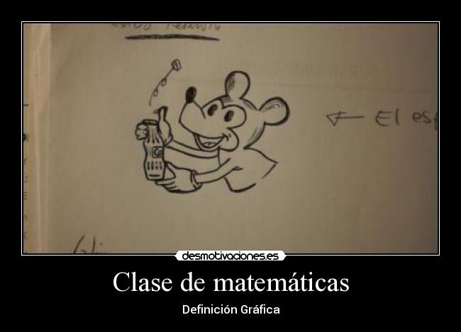 Clase de matemáticas - Definición Gráfica