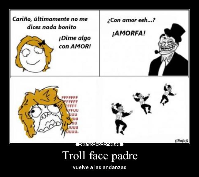 carteles padre troll face padre desmotivaciones