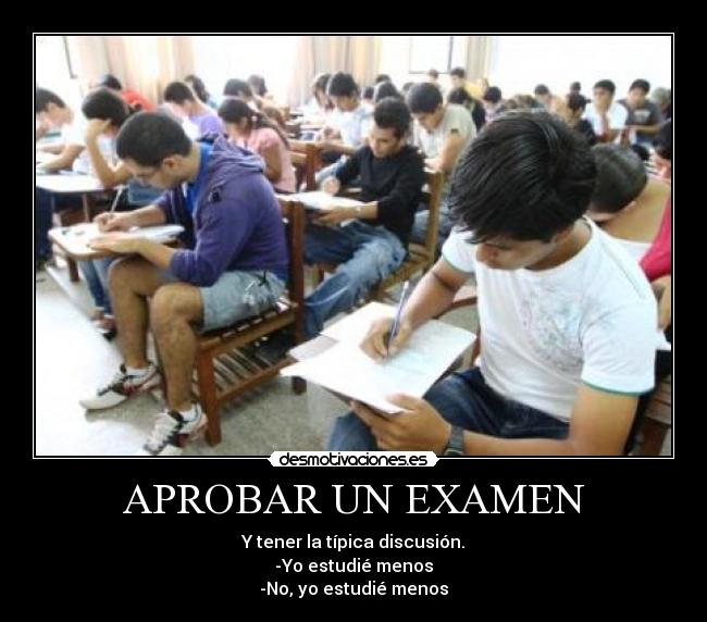 carteles estudio examen estudie aprobar 10 aula colegio instituto desmotivaciones