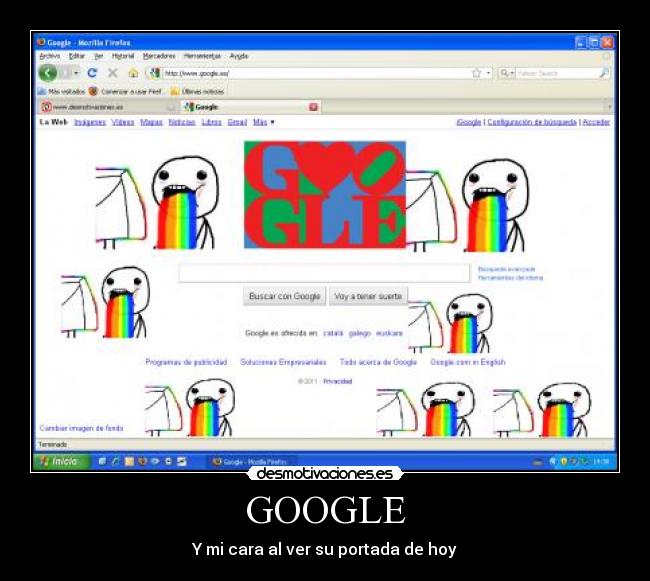GOOGLE - Y mi cara al ver su portada de hoy