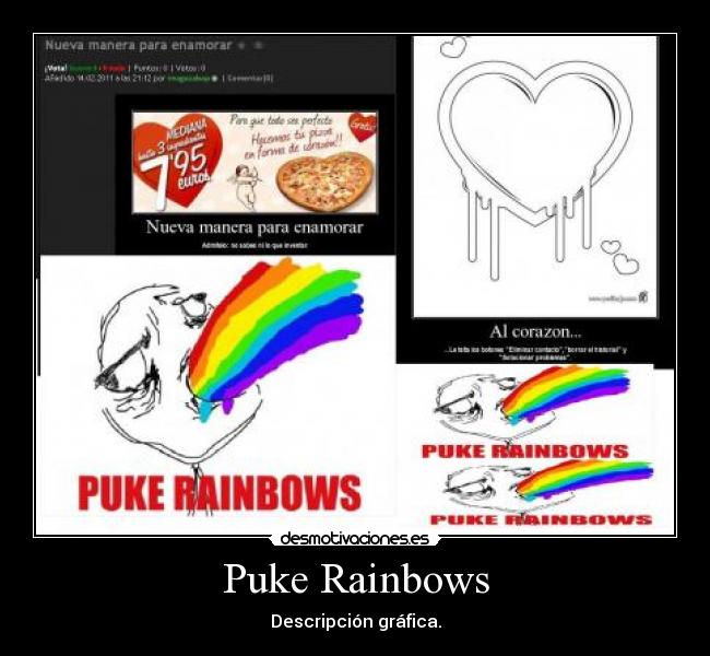 Puke Rainbows - Descripción gráfica.