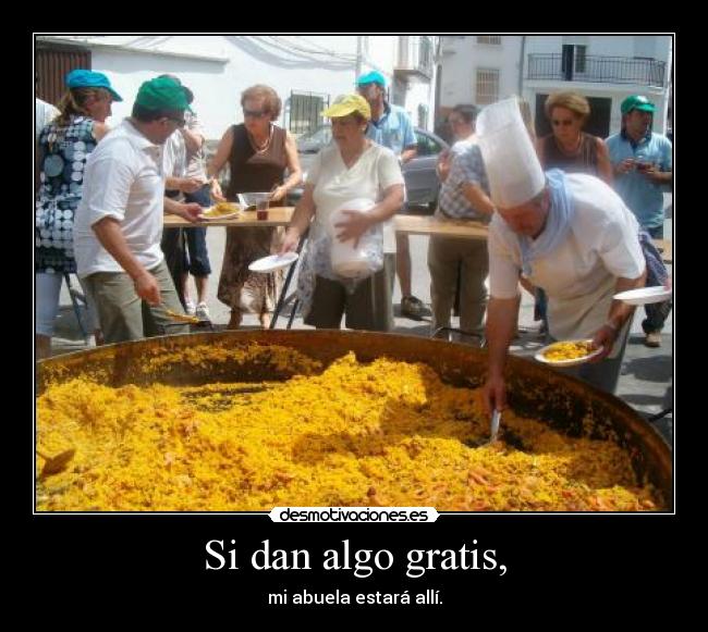 carteles algo gratis abuela desmotivaciones