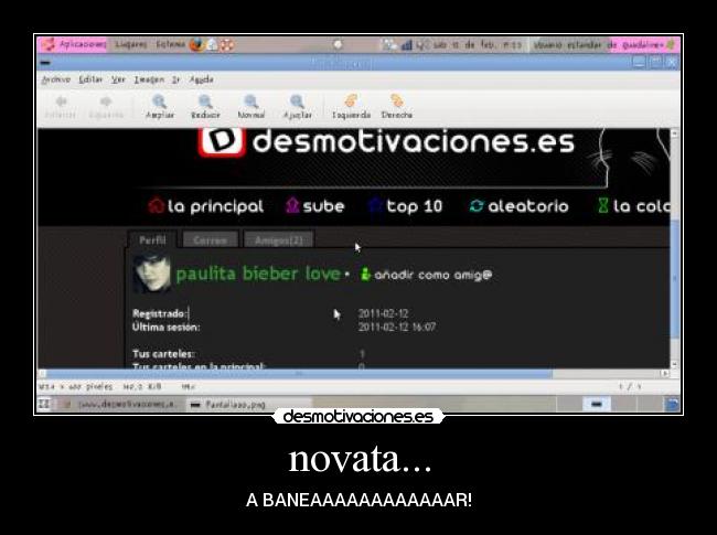 novata... - A BANEAAAAAAAAAAAAR!