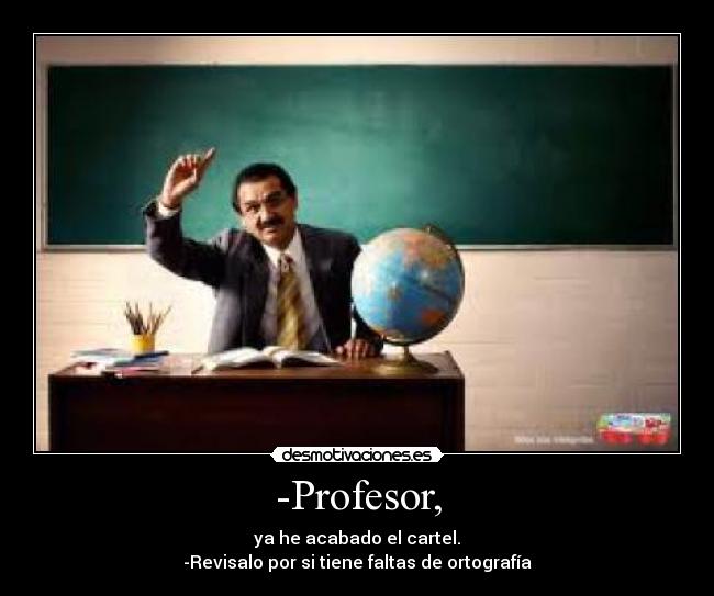 -Profesor, - 