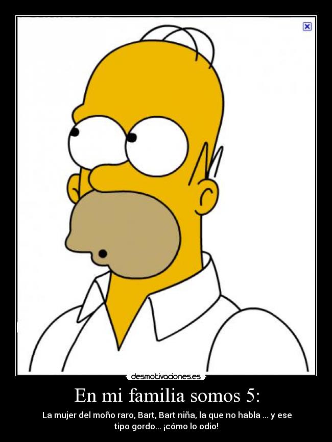 En mi familia somos 5: - 
