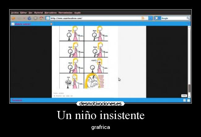 Un niño insistente -