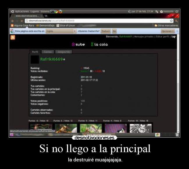 Si no llego a la principal - 