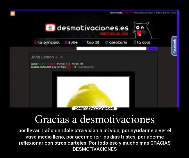 Gracias a desmotivaciones -