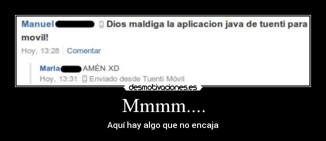 Mmmm.... - Aquí hay algo que no encaja