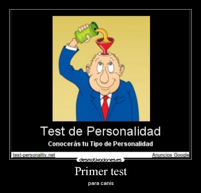 Primer test - para canis