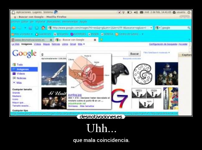 Uhh... - que mala coincidencia.