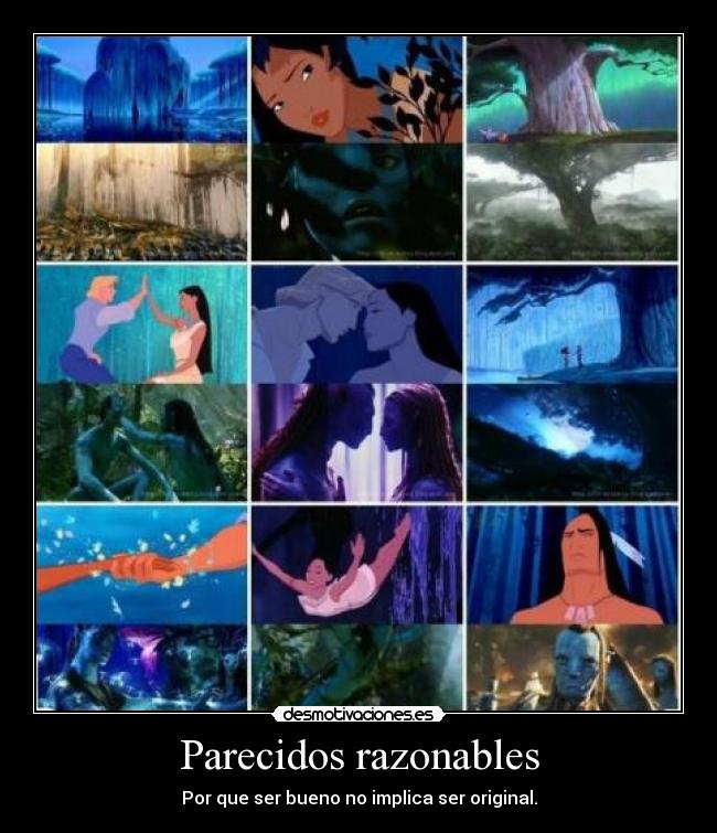 carteles avatar pocahontas parecidos razonables desmotivaciones