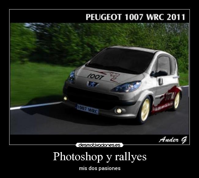 Photoshop y rallyes -