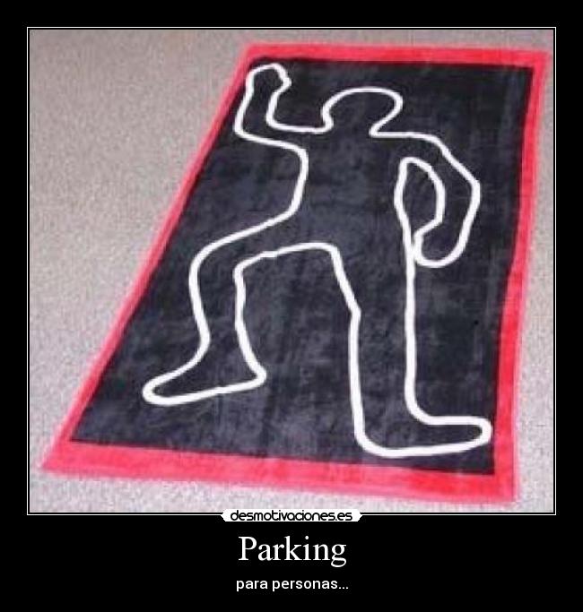 Parking - para personas...