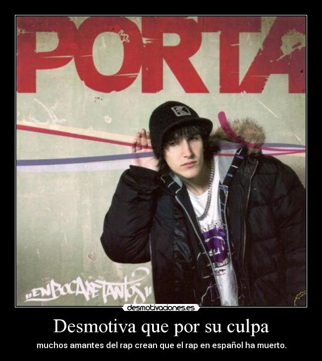 carteles porta rap desmotivaciones