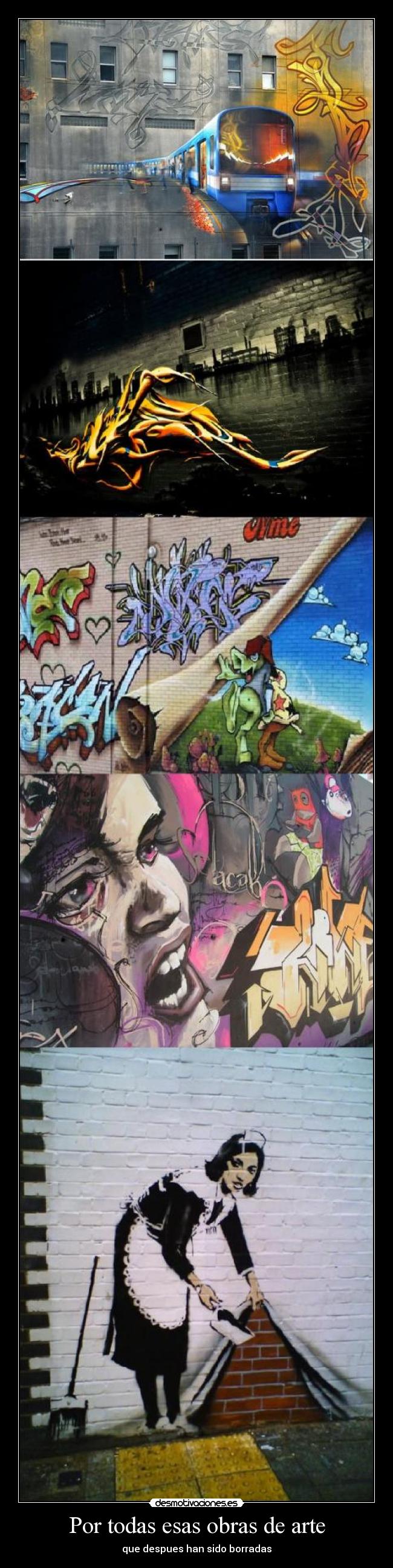 carteles arte graffiti arte desmotivaciones