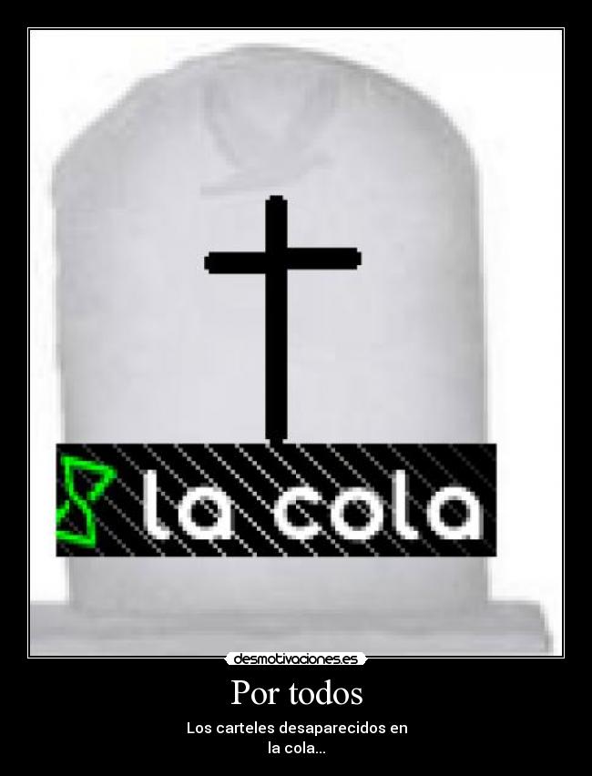 carteles cola desaparecidos desmotivaciones