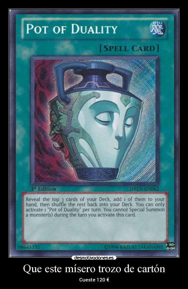 carteles pot duality rol manga anime juego mesa carta cartas desmotivaciones