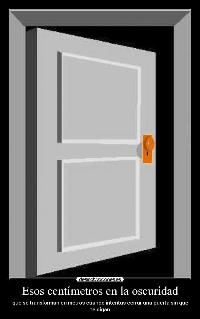 Esos centímetros en la oscuridad -