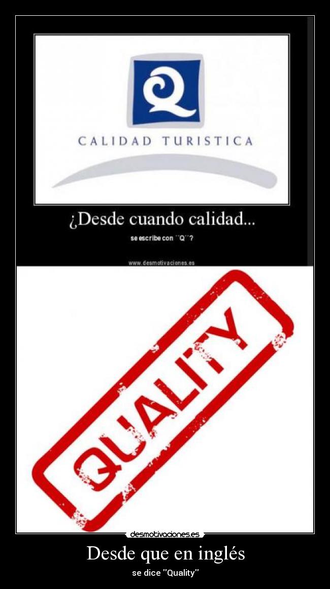 Desde que en inglés - 