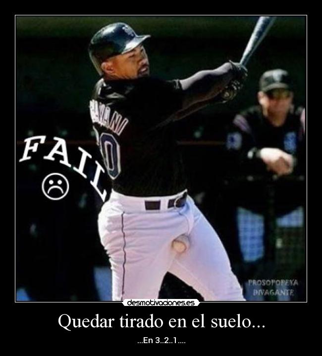 Quedar tirado en el suelo... - 