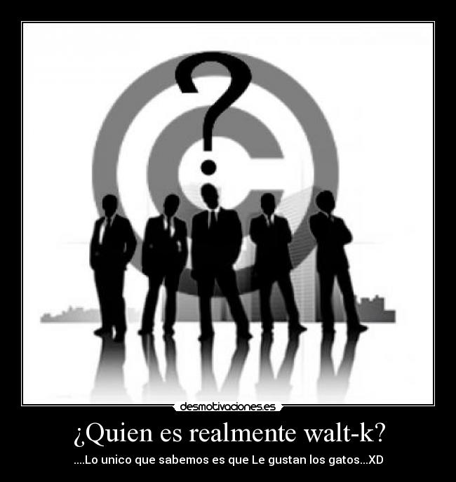 ¿Quien es realmente walt-k? - 