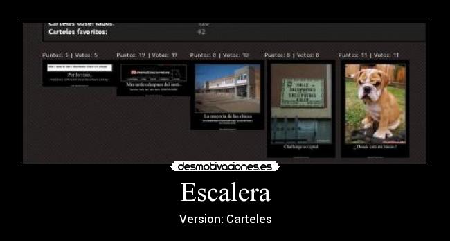 Escalera - Version: Carteles