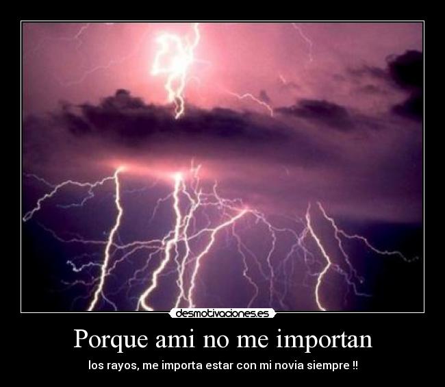 Porque ami no me importan -