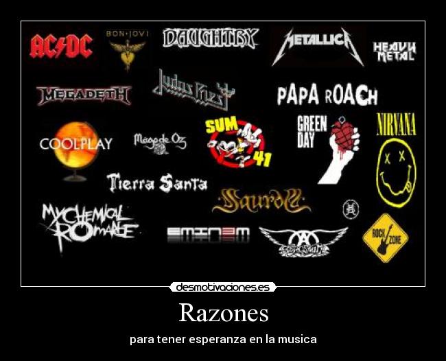 Razones - para tener esperanza en la musica