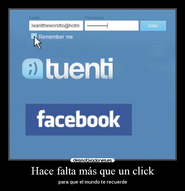 Hace falta más que un click - 
