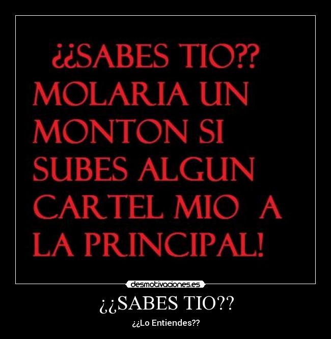 ¿¿SABES TIO?? -