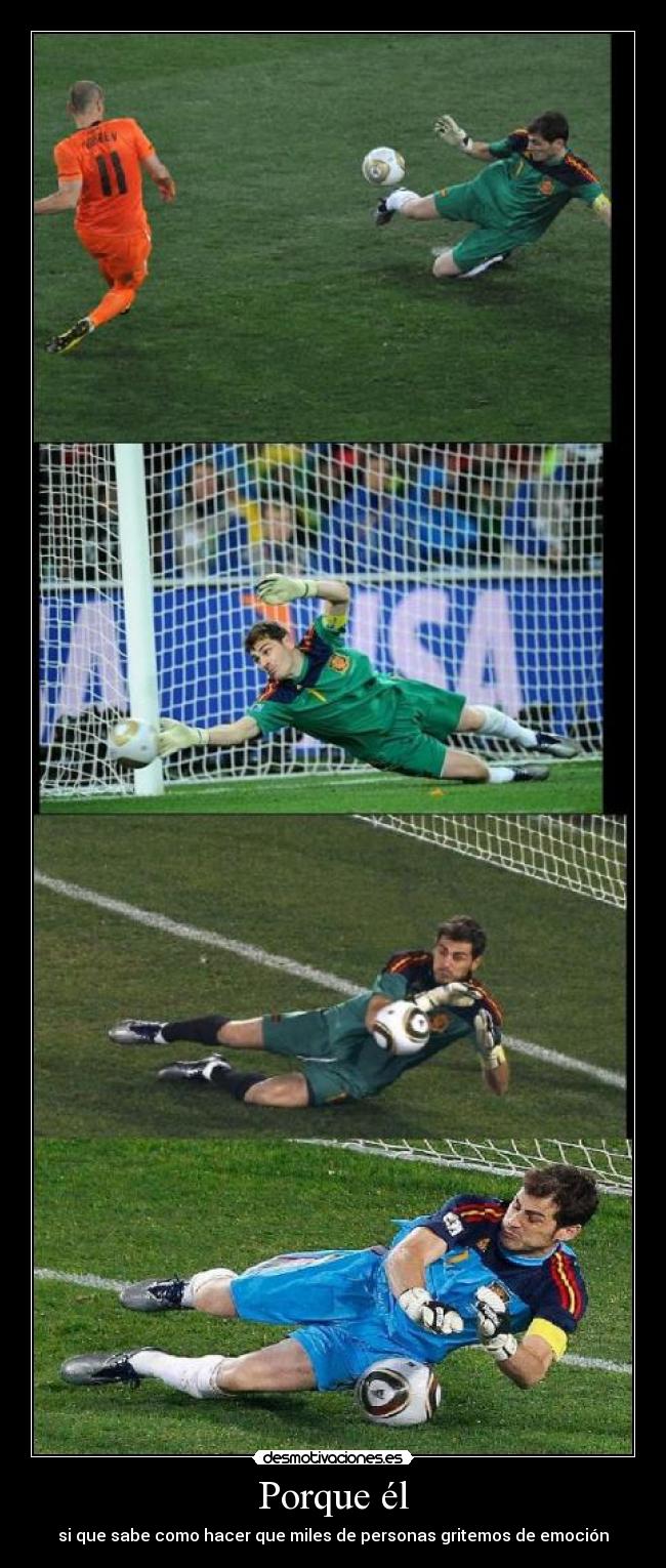 Porque él - si que sabe como hacer que miles de personas gritemos de emoción