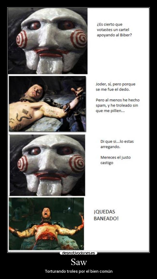 Saw - Torturando troles por el bien común