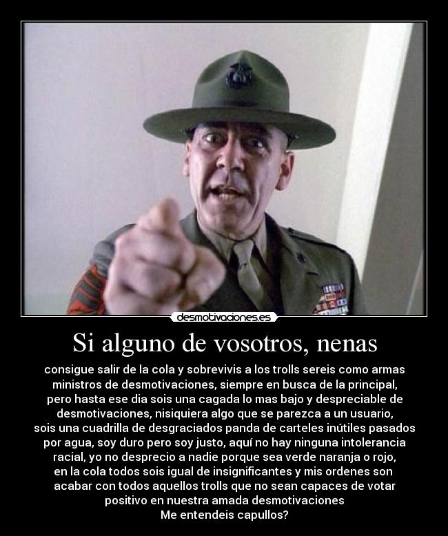 carteles sargento desmotivaciones