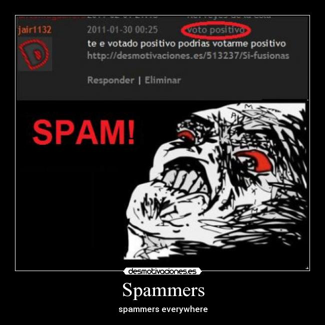 Spammers - spammers everywhere