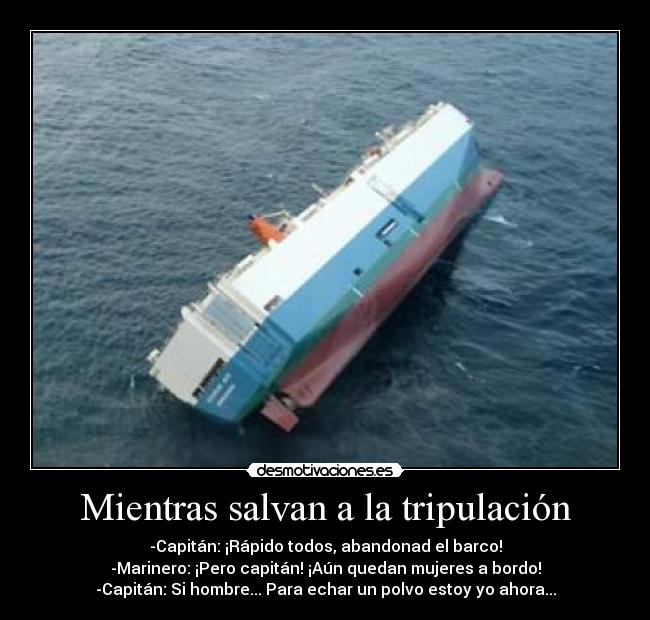 Mientras salvan a la tripulación - 