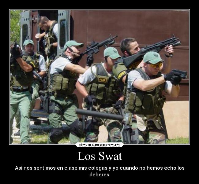 carteles swat desmotivaciones