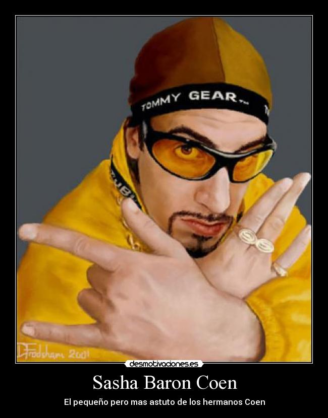 Sasha Baron Coen - El pequeño pero mas astuto de los hermanos Coen