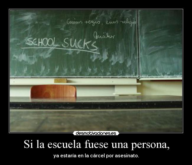 Si la escuela fuese una persona, - 